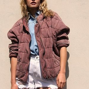 Free People Dolman Quilted Knit Jacket - XS